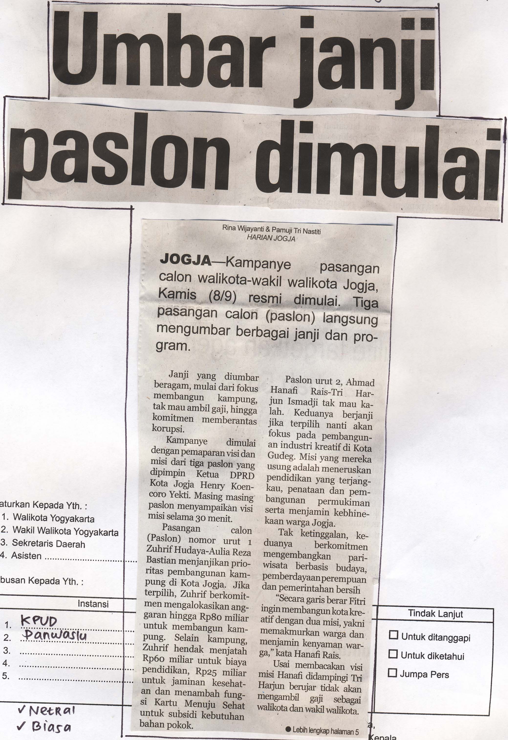 Kliping jogja terbaru